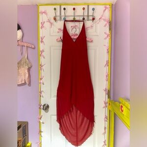 Sexy Red Halter Dress